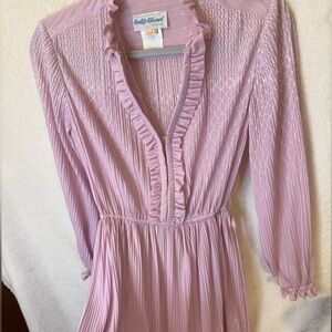 Lavender Ruffle Dress vintage